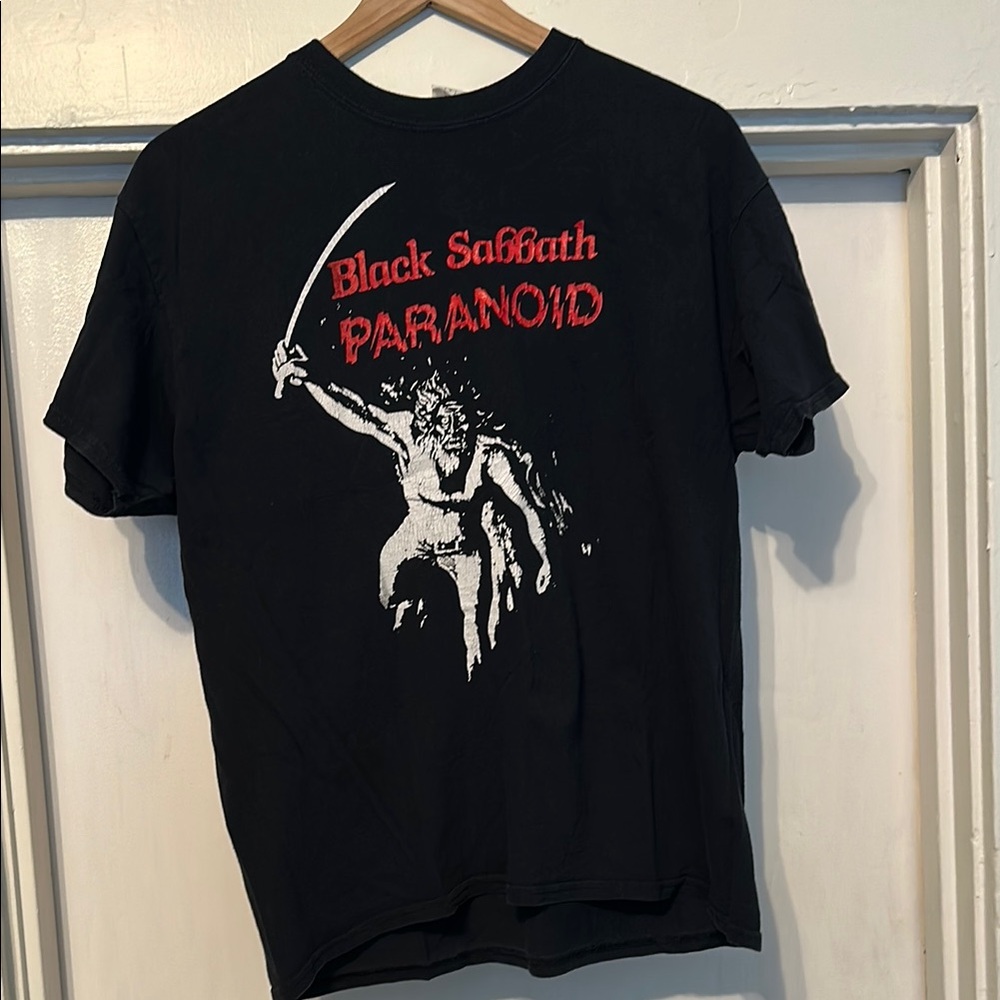 Black Sabbath Paranoid Men's Black T-Shirt